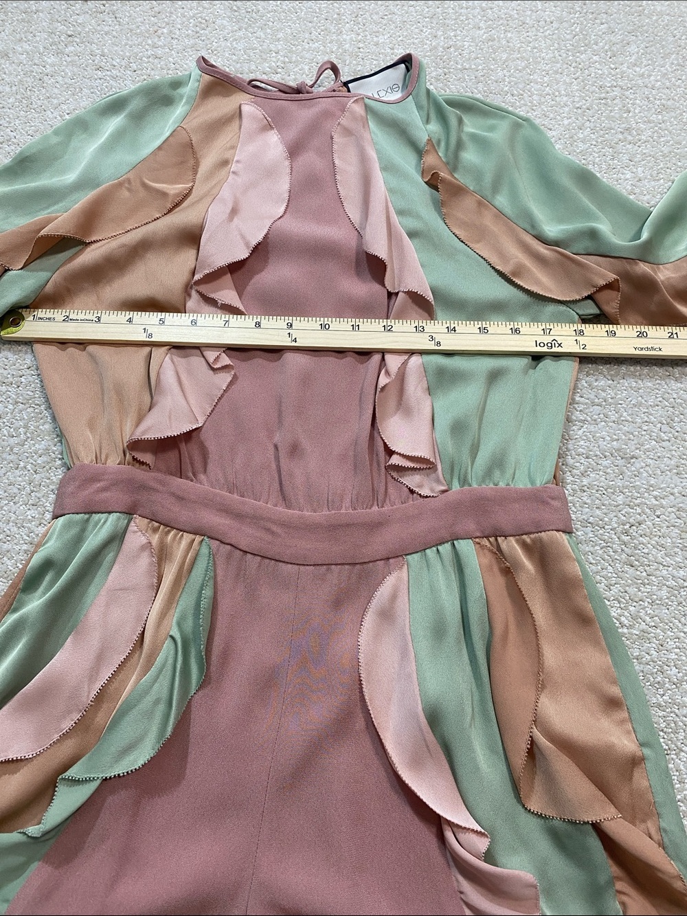 Alexi Winona Ruffled Colorblock Romper - Size S Excellent Condition - Picture 10 of 16